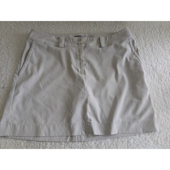 NIKE Golf Dri-Fit Skort Tan Women Size 12 - Picture 1 of 7